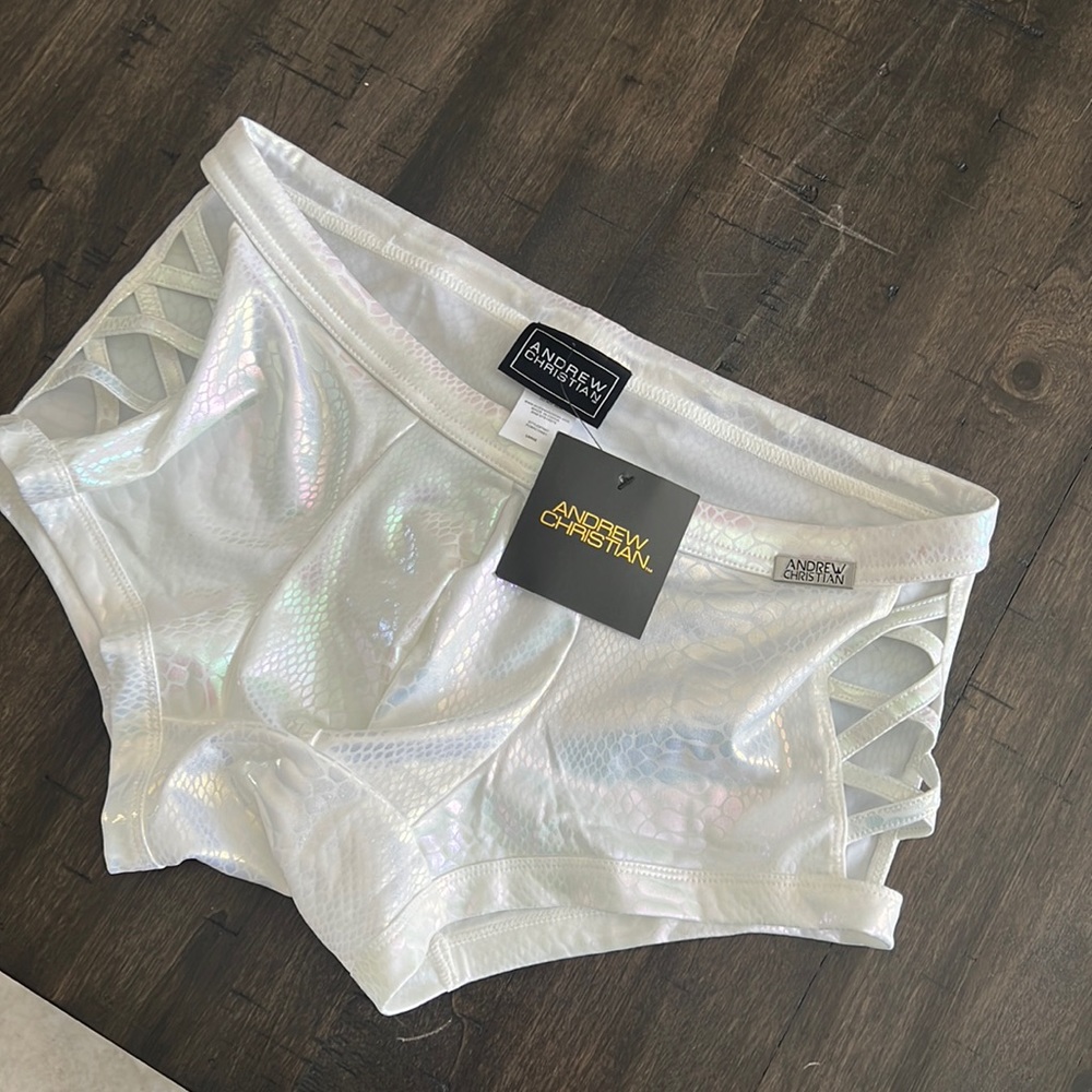 NWT Men’s Andrew Christian Snakeskin Print Underwear